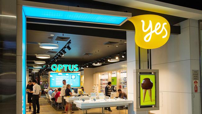 Supplied undated image obtained Thursday, June 19, 2014 of an Optus store in Sydney. (AAP Image/Optus) NO ARCHIVING, EDITORIAL USE ONLY