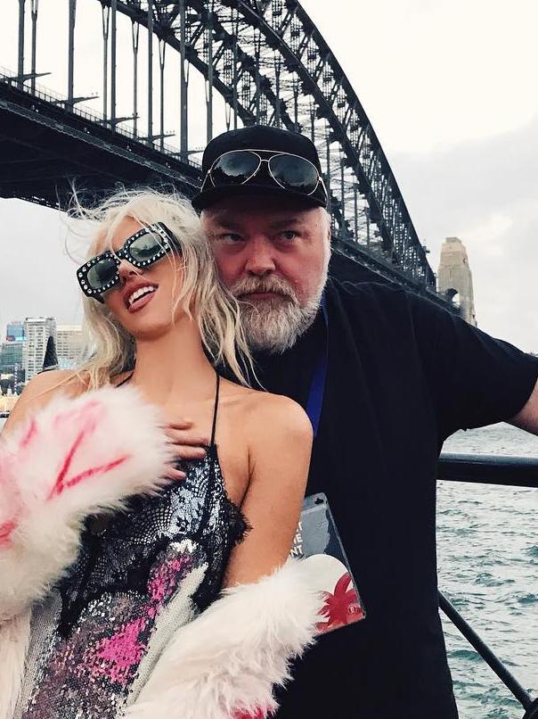 Split: Kyle Sandilands and Imogen Anthony.