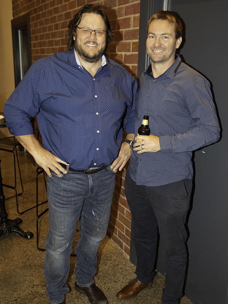 Glenn Lazarus and Casey McGuire at the launch of the Carl Webb Foundation at The Lussh, Woolloongabba. Socials: Damien Anthony Rossi | Picture: Nick Mehaffey (Weekend Ritual)