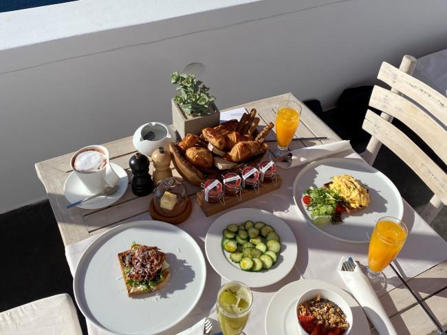 Breakfast the ultimate contact free way by Andronis Luxury Suites Santorini