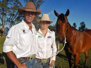 Karl and Felicity Burton pictured in 2015. Picture: Derek Barry