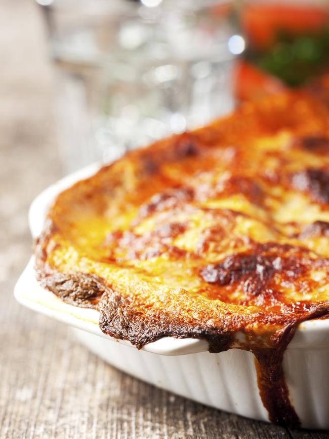 Baked lasagna, one of the comfort meals made by mum Monique Treder, from North Balgowlah, offered in her meal packs.