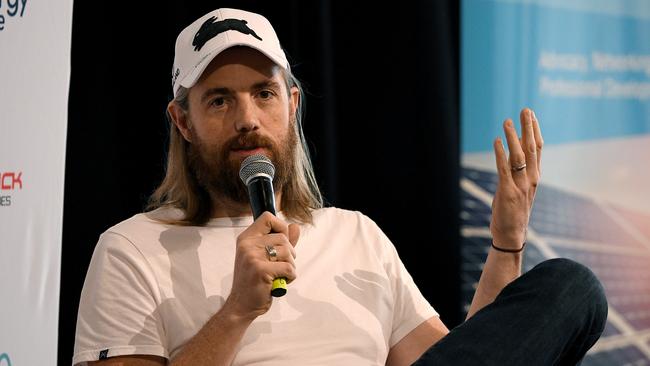 Mike Cannon-Brookes is also a fan of the Rabbitohs. Picture: AAP Image/Bianca De Marchi