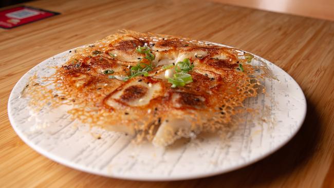 Hobart, Tasmania. Delicious 100. A plate of Pot Sticker, pan fried mixed dumplings at the Collins Street restaurant. Picture: Linda Higginson