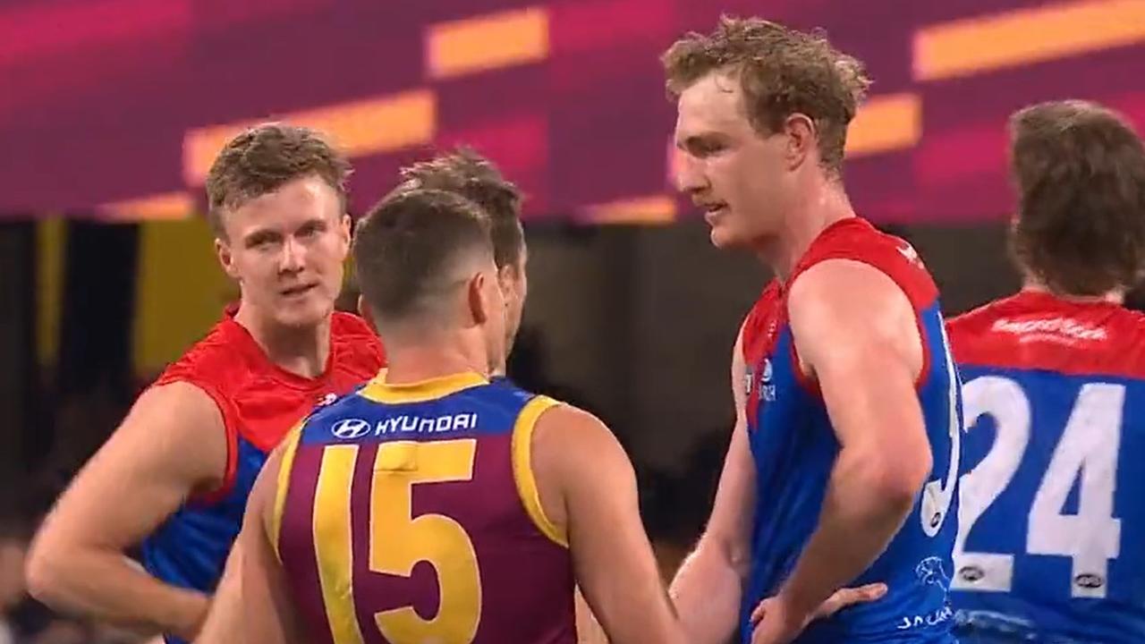 Zorko apologised to Petty after the game. Photo: Channel 7