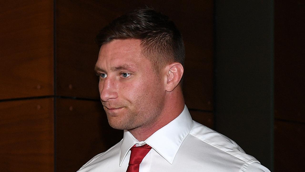 St George Illawarra Dragons player Tariq Sims leaves the judiciary