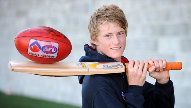 Alex Keath, then 17, was a member of the 2008-09 AIS-AFL Academy Squad and was in the Australian U19 Cricket team.