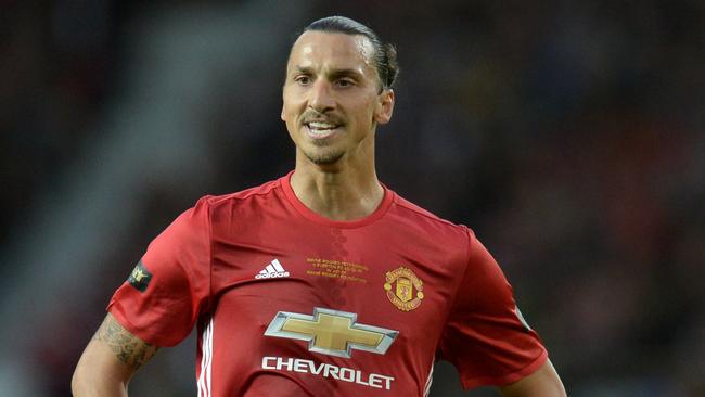 Manchester United's Swedish striker Zlatan Ibrahimovic.