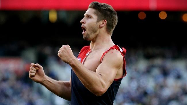 AFL Round 12: Melbourne v Collingwood Jesse Hogan. Picture: Wayne Ludbey.