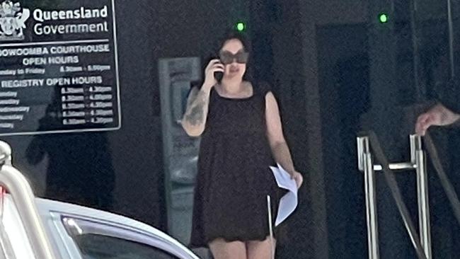 Anna-Leise Jane Giffin leaving Toowoomba Courthouse on September 27, 2023.