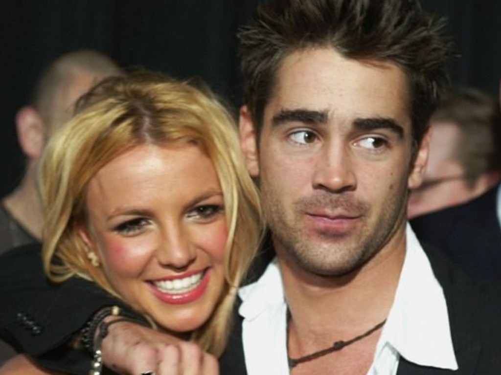 Spears had a two-week fling with actor Colin Farrell in 2003. Picture: Kevin Winter/Getty Images