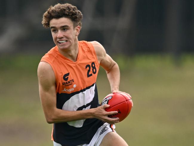 Jack Glanvill of the Giants Academy. Photo: Morgan Hancock/AFL Photos