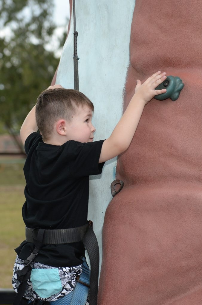 Seth McMaster (5) at the Cultural Festival held at the Heritage Village on Sunday. Photo: Chris Ison / The Morning Bulletin. Picture: Chris Ison