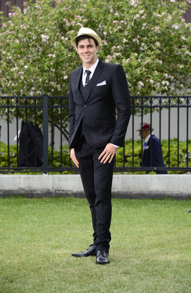 Steven Mutimer at Flemington Racecourse on Derby Day 2014. Picture: Stephen Harman