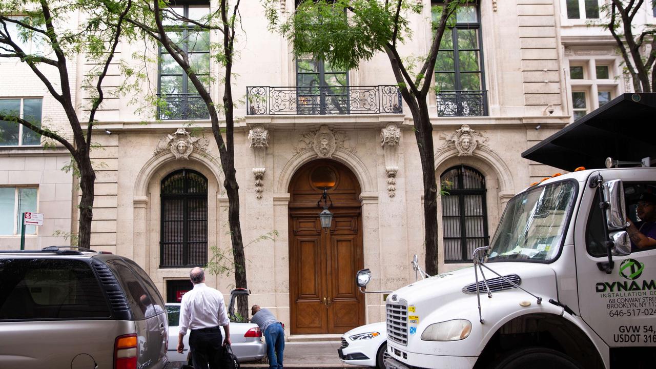 Jeffrey Epstein’s Upper East Side mansion in Manhattan. Picture: Kevin Hagen/Getty Images/AFP.