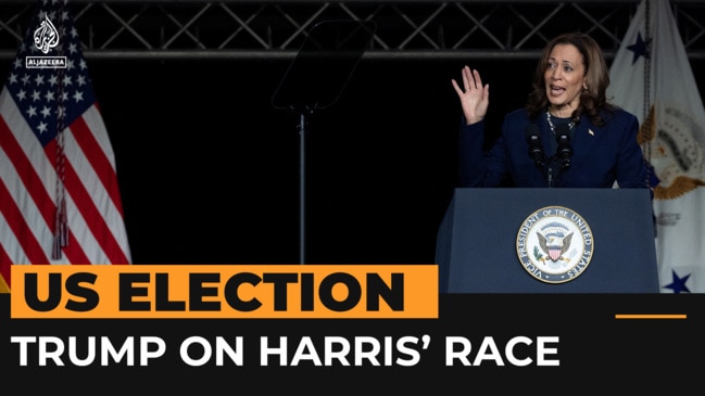 Harris hits back after Trump questions her race