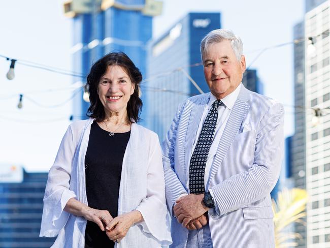 Roy Morgan Research CEO Michelle Levine with executive chairman Gary Morgan. Picture: Aaron Francis