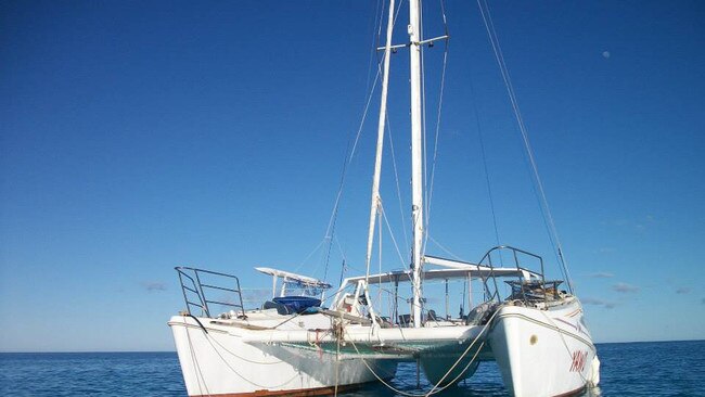 Raffaele Pagliarini's catamaran Yawo.