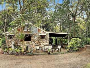 The McCall family home at Eudlo that is known as the Sunshine Coast's very own Flintstones house.