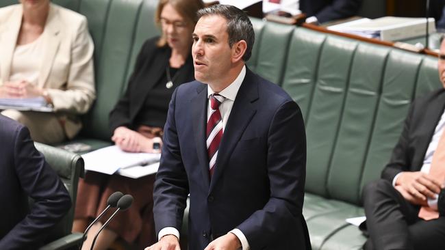 Treasurer Jim Chalmers complains the Coalition has abandoned the cost-of-living crisis. Picture: NewsWire/Martin Ollman