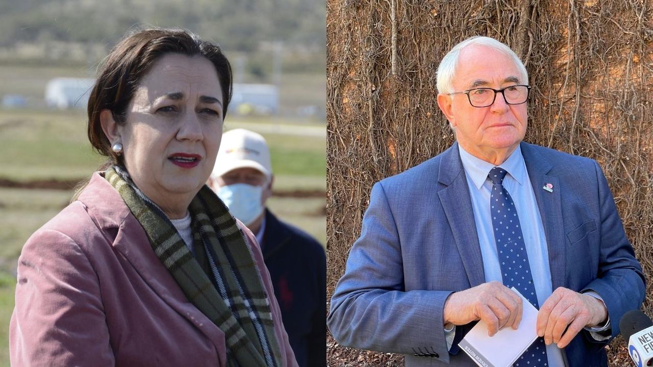 Queensland Premier Annastacia Palaszczuk and Toowoomba Regional Council Mayor Paul Antonio.