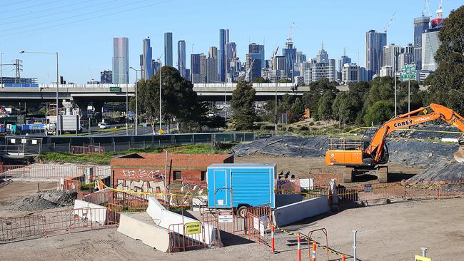 A solution to the toxic soil saga of the West Gate Tunnel Project is one step closer. Picture: Ian Currie