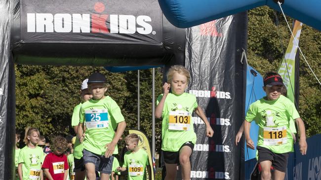 IRONKIDS Tasmania race start at PW1. Picture: Chris Kidd