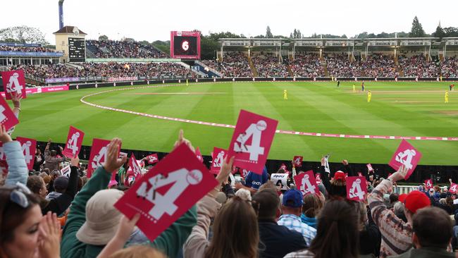 Crowds have been healthy for the women’s Ashes. Picture: Cameron Smith/ECB via Getty Images