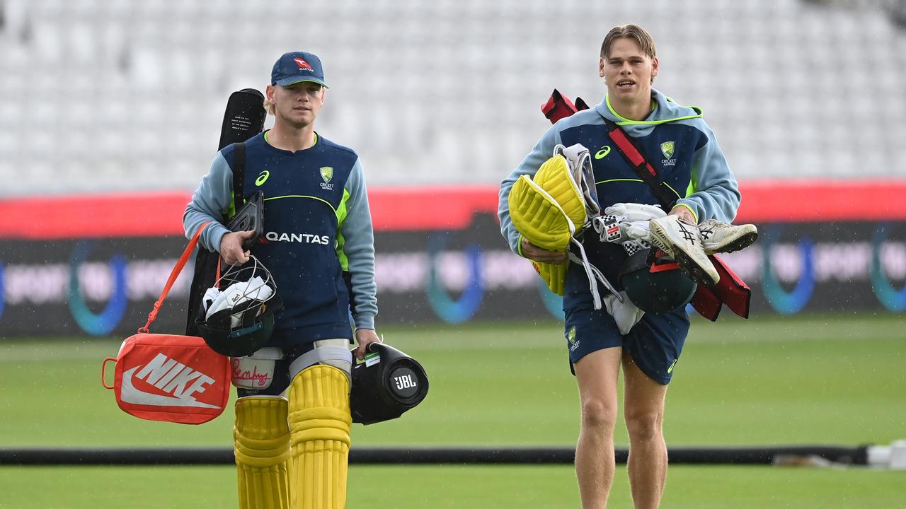 Jake Fraser-McGurk and Cooper Connolly are both in the Australian ODI squad. Picture: Philip Brown/Getty Images