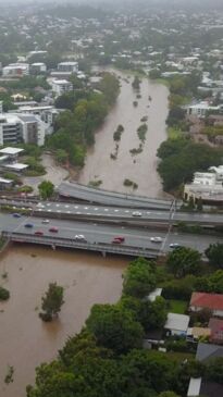 Brisbane smashed by overnight deluge