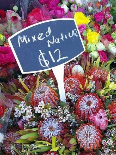 The Blackheath growers market has flowers and food and everything in between.