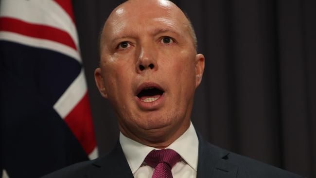 Home Affairs Minister Peter Dutton. Picture: Kym Smith