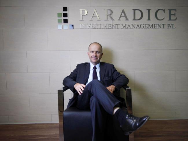 David Paradice, portfolio manager for Paradice Investment Management, pictured at the company headquarters in Sydney.