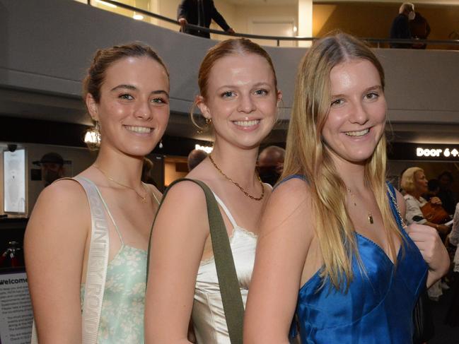 Elsie Lamb, Indi Ferguson and Polly Callcott at Queensland Ballet's production of 'Sleeping Beauty' at HOTA, Bundall. Picture: Regina King