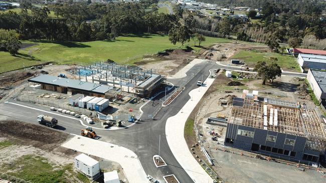 Aerial view of the site of the development at the old Kingston High School site. Picture: SUPPLIED