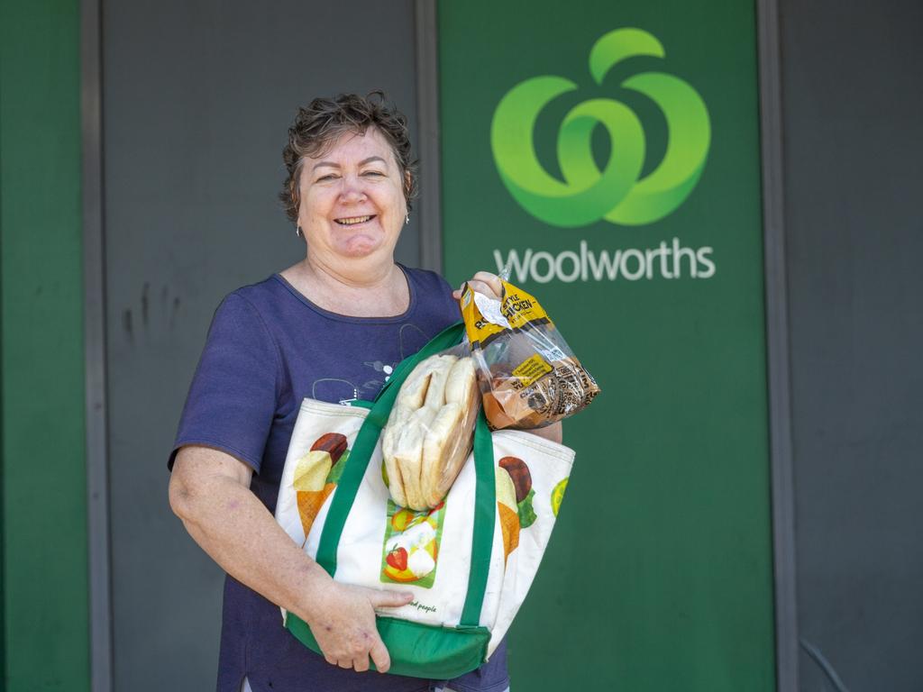 Wagait Beach resident Angela Harding spoke to NT News about the soaring price of lettuce. Picture: Floss Adams.