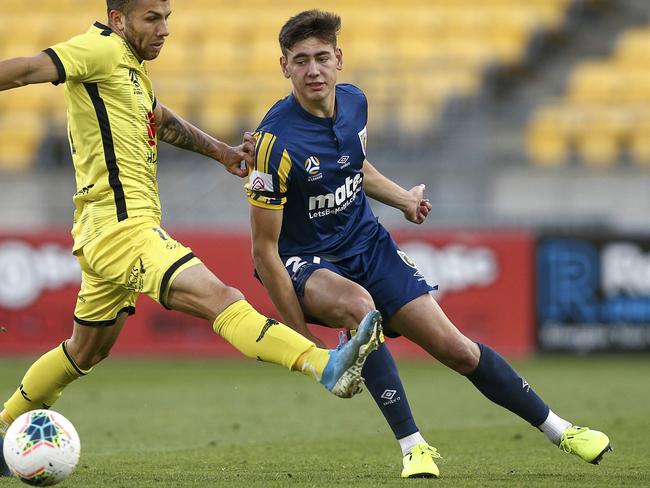 Phoenix striker Jaushua Sotirio believes his side can still finish on top of the A-League. Picture: Getty Images