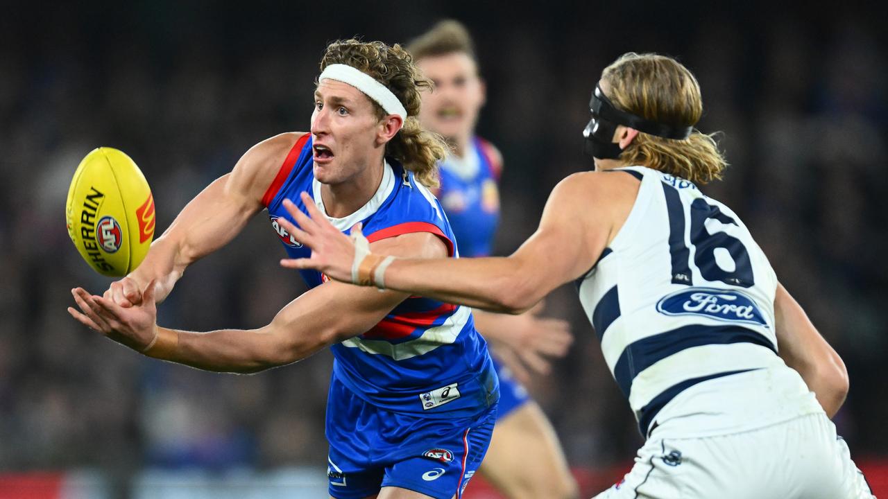 Aaron Naughton is expected to stay at the Bulldogs. Picture: Getty Images