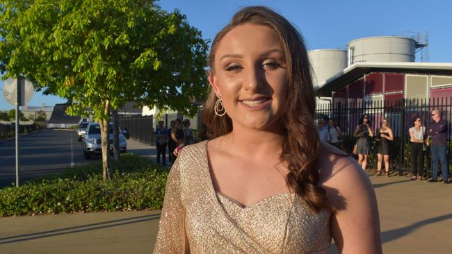 Ataliah Love at the Mackay Northern Beaches State High School formal, on Saturday October 17. Picture: Zizi Averill