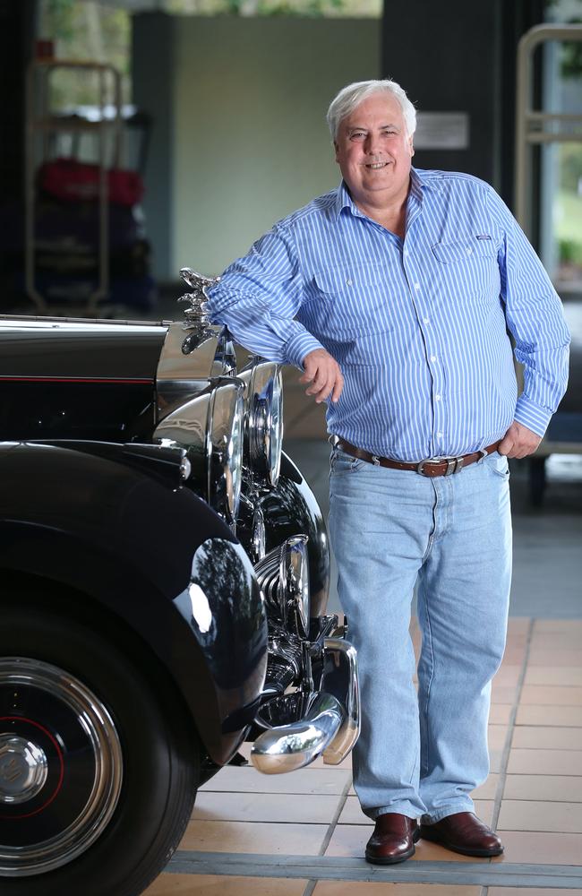 Clive Palmer with his 1948 silver wraith Rolls Royce.