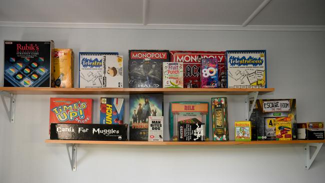 Collection of board games in the house. Picture: Evan Morgan