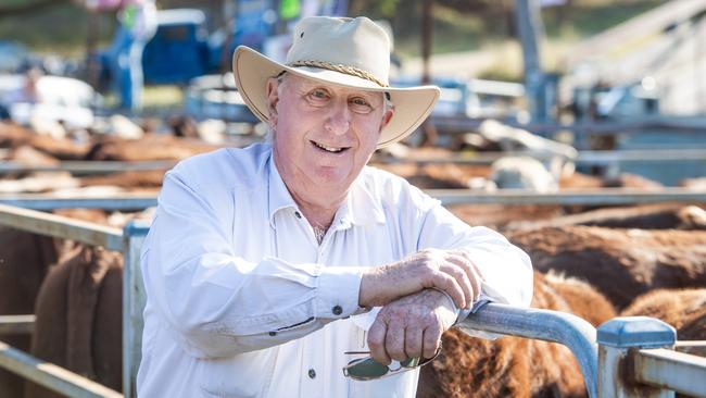 Arthur Angliss from Lancefield chose Ensay to buy quality Hereford cattle.