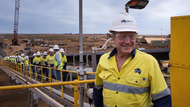 Fortescue Metals non executive chairman Andrew Forrest at the Iron Bridge magnetite project.