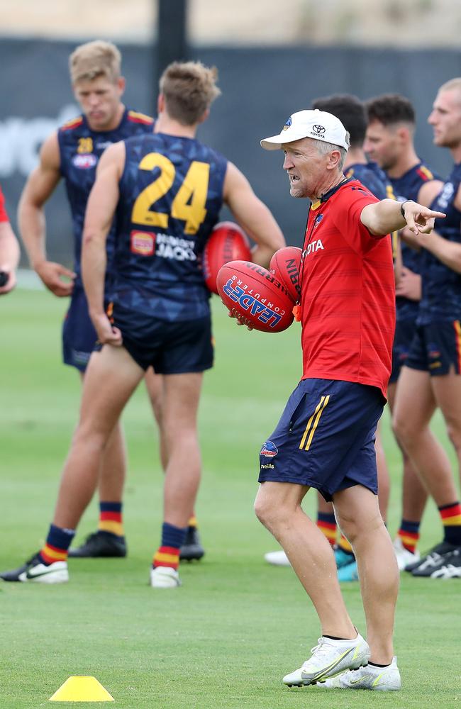 Darren Burgess moved to the Crows after Melbourne’s 2021 premiership. Picture: Sarah Reed