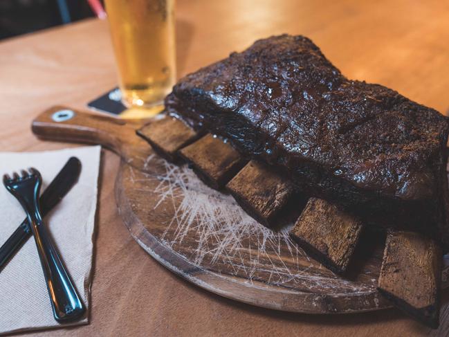 The delectable ribs from BBQ Bazaar, Burleigh