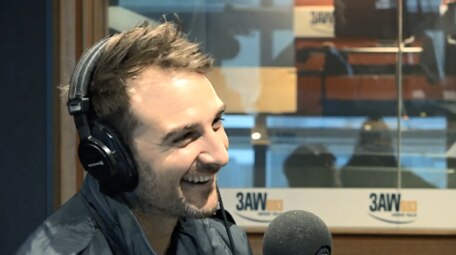 Essendon champion Jobe Watson this morning. Picture: 3AW