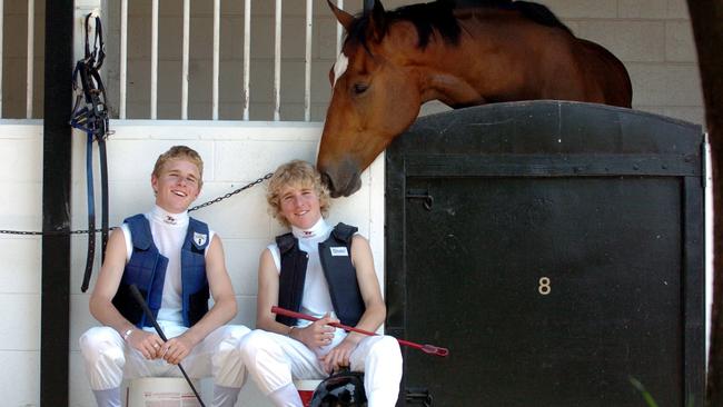 A young Tommy and Nathan (long hair) in 2006 ahead of their riding debuts.