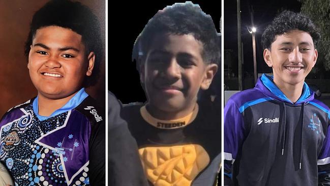 Glenquarie All Stars, (L-R) Joel Tago, Aisea Saukuru and Mackenzie Autagavaia. Picture: Glenquarie All Stars