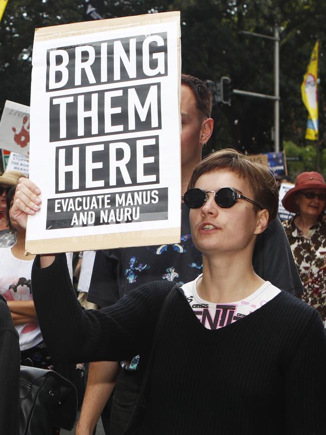 A pro-refugees rally is planned in the CBD on Saturday. Picture: Daniel Munoz/AAP