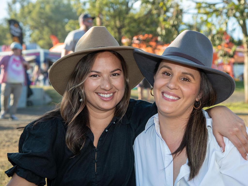 Renee Green (left) and Liz Chambers. Meatstock at the Toowoomba Showgrounds. April 15th, 2023